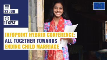 InfoPoint conference: All together towards ending child marriage poster