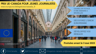 Prix Union européenne-Canada pour jeunes journalistes 2023