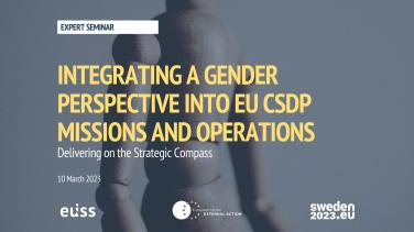 EUISS Gender perspective CSDP