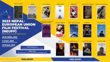 2023 Nepal - European Union film festival banner