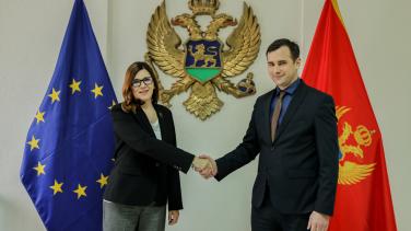 EU Ambassador Popa with mayor of Danilovgrad