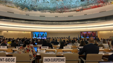 View of the room of the UN Human Rights Council