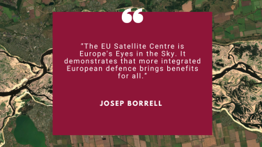View of a field taken form a satellite with hR/VP quote on it