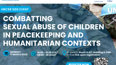 Flyer-side event-sexual abuse of children