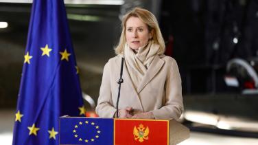 HR/VP Kaja Kallas standing