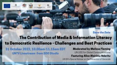 31 October 2022, New York - Global Media and Information Literacy Event