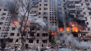 Building on Fire - Ukraine