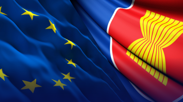 EU and ASEAN flags