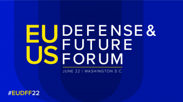 Logo graphic for EU-US Defense and Future Forum