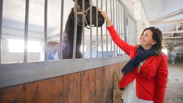 EU Ambassador Popa visiting Buducnost Horse Club
