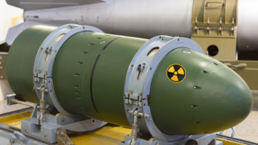 nuclear warhead on stand