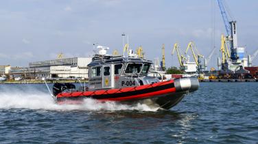 Fast boat in Black Sea