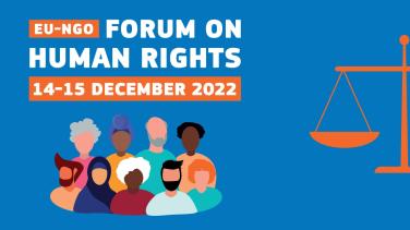 NGO FORUM 2022 banner with logo and Stop Impunity tagline in green