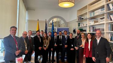 Family photo at the Permanent Representation of Lithuania to the EU, Brussels