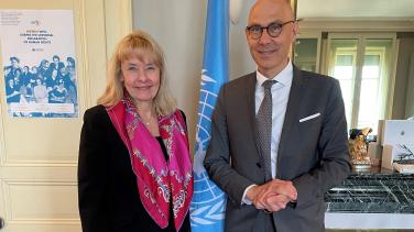During her visit to Geneva EUSR Terhi Hakala met with United Nations High Commissioner for Human Rig