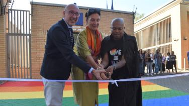 EU Delegation Rainbow driveway officially launched!