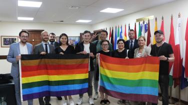 EU Delegation members with LGBTIQ+ communities