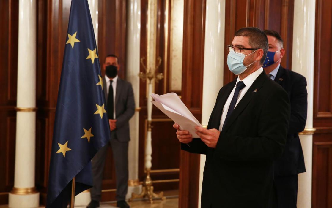 Man reading documents