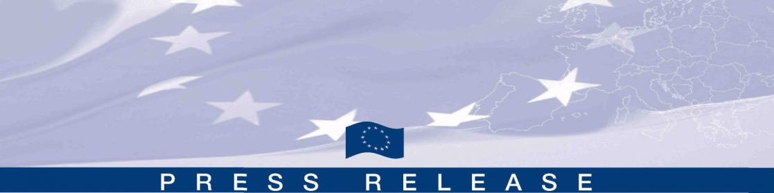 Banner with the text "Press release"