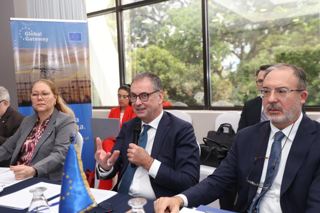 Felice Zaccheo, DG INTPA y Matteo Banti, jefe de cooperacion para Centroamérica