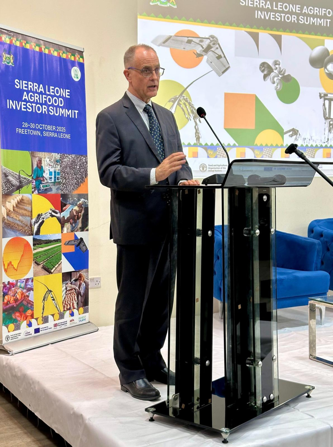 Martin Wiese, Acting Head of Cooperation adddresing the summit