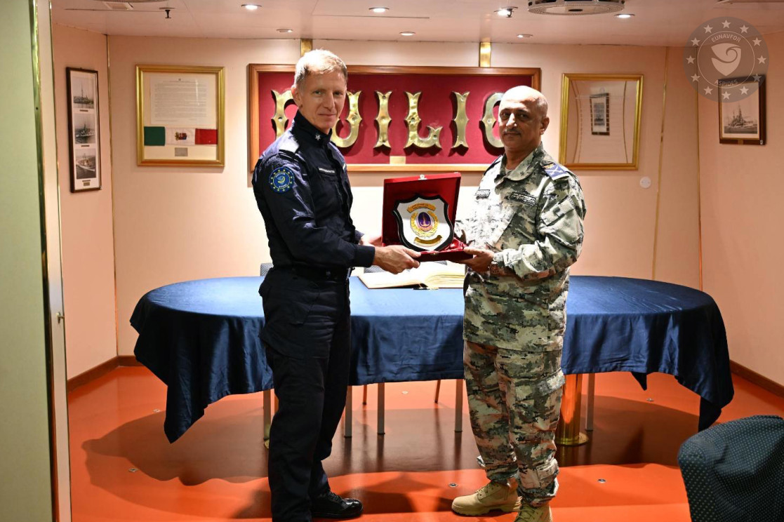 FCDR KLE with the Yemeni Coast Guard on board ITS CAIO DUILIO