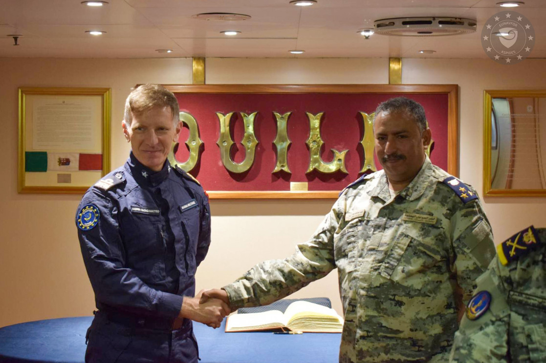 FCDR KLE with the Yemeni Coast Guard on board ITS CAIO DUILIO