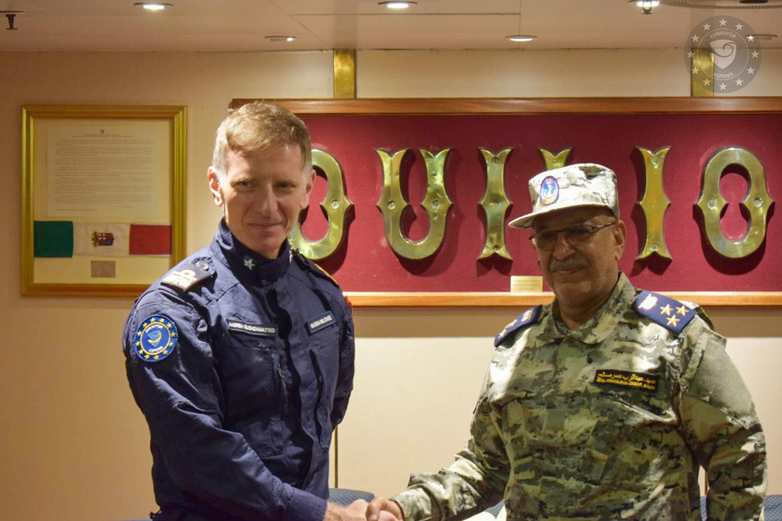FCDR KLE with the Yemeni Coast Guard on board ITS CAIO DUILIO