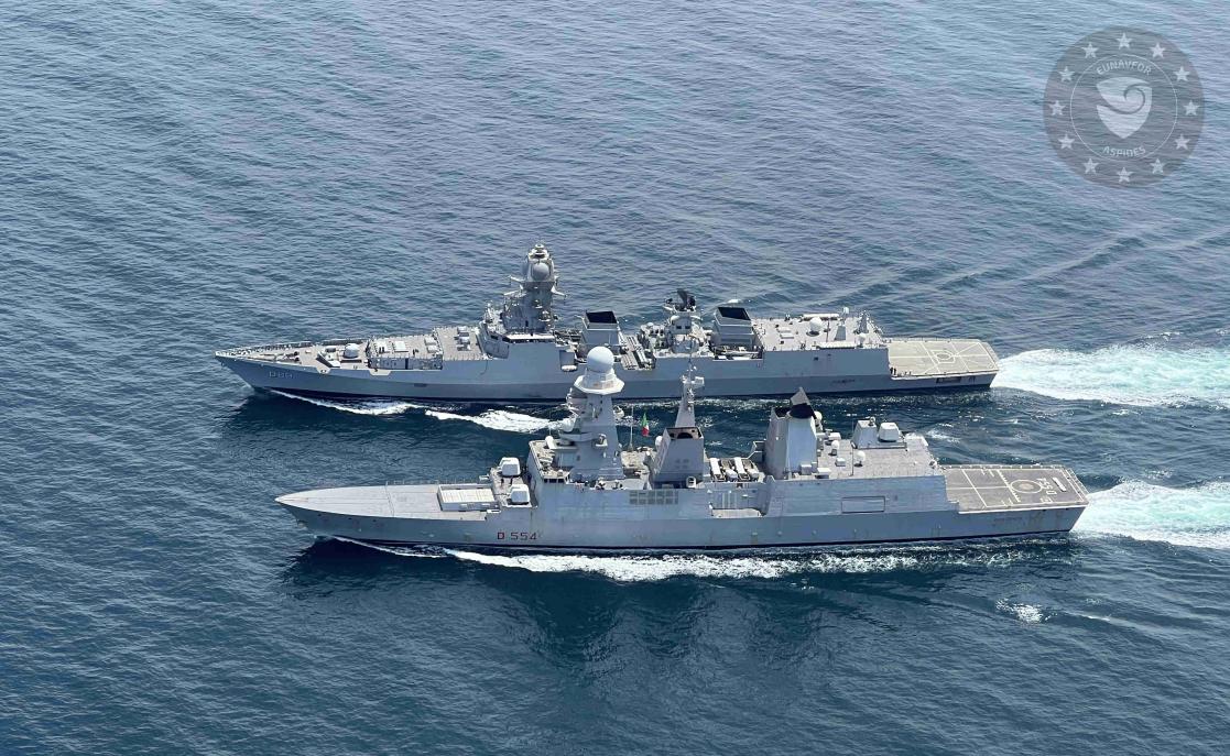  EUNAVFOR ASPIDES: Passage Exercise Conducted Between ITS CAIO DUILIO and INS SURAT