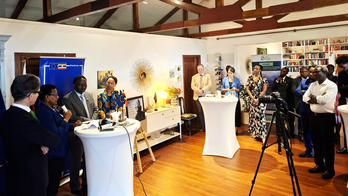 Doreen Katusiime, Permanent Secretary Ministry of Toursim addressing guests