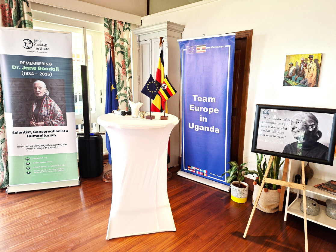 Remembering Dr Jane Goodall at the EU Residence, Kampala 
