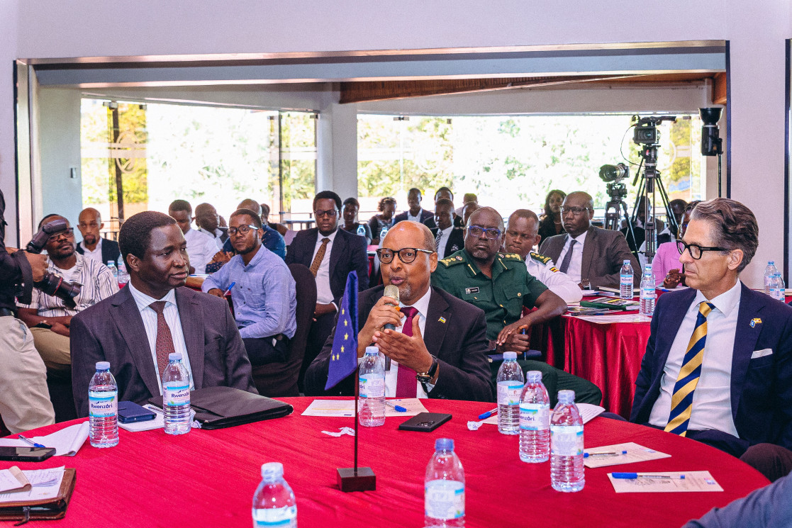Guests in Kampala attend the AU-EU high-level panel debate