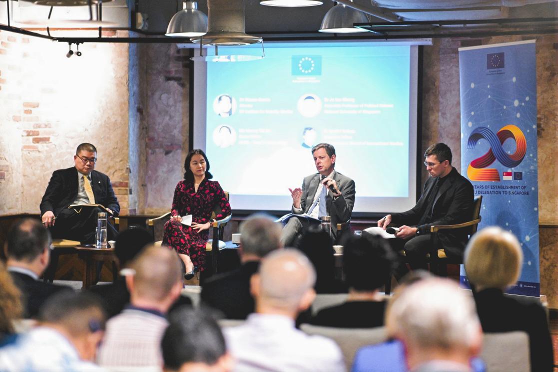 Panel discussion at event