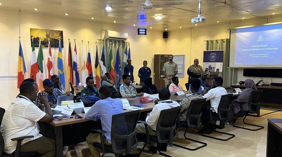 FOPL host - INTERPOL on illegal fisheries for Puntland law enforcement agencies