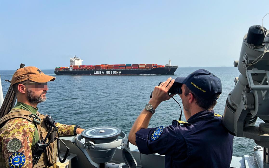 EUNAVFOR ASPIDES: ITS CAIO DUILIO Successful Close Protection