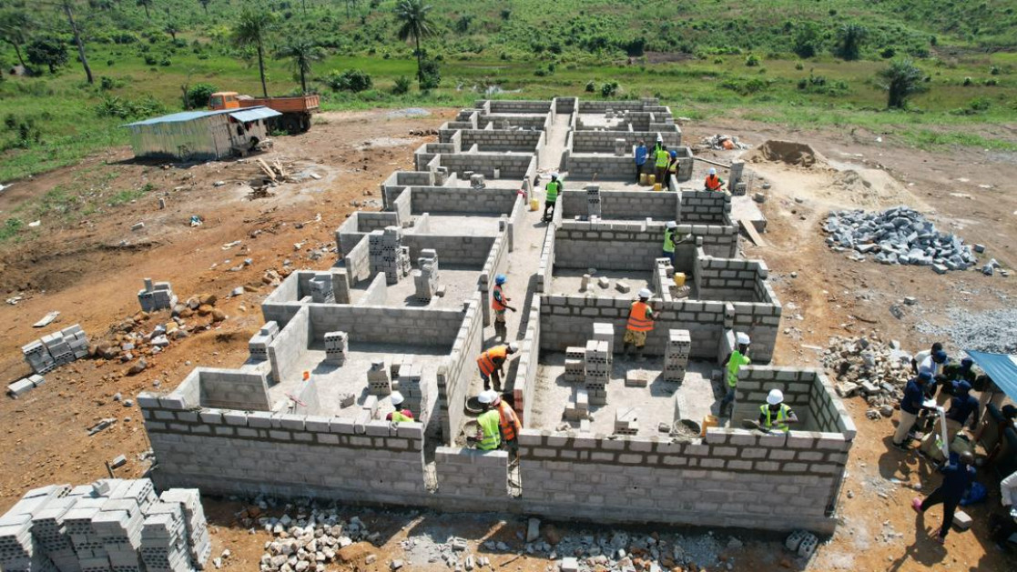 Njala University Female Hostel construction site 