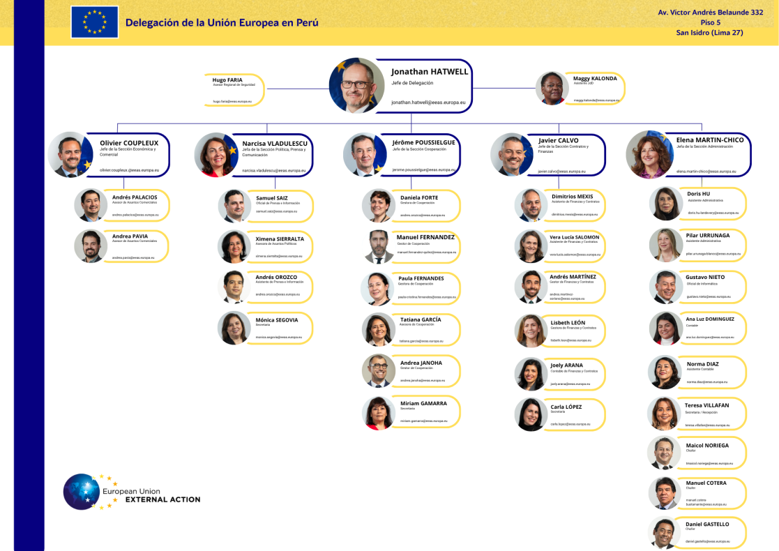 Organigrama Union Europea en Peru