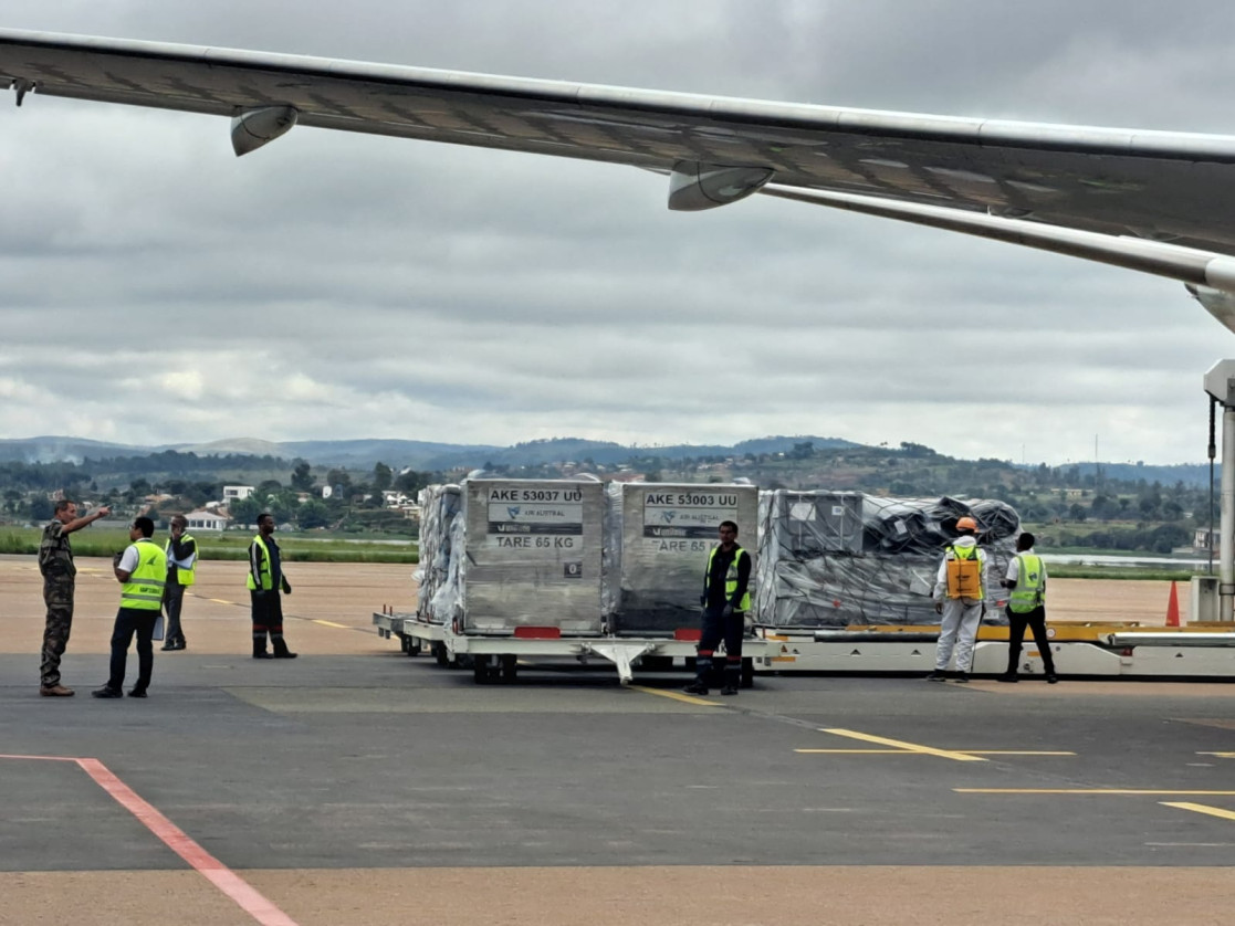 Arrivée d'une partie des équipements, le lundi 16 fevrier 2026