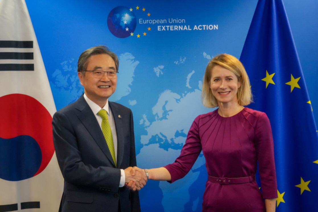 HRVP Kaja Kallas and Korean Foreign Minister Cho Hyun