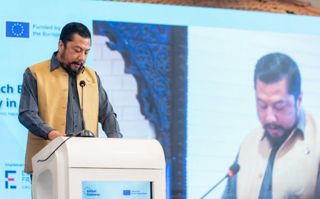 Chief Guest Hon. Biraj Bhakta Shrestha, Minister of Energy, Water Resources and Irrigation of Nepal,