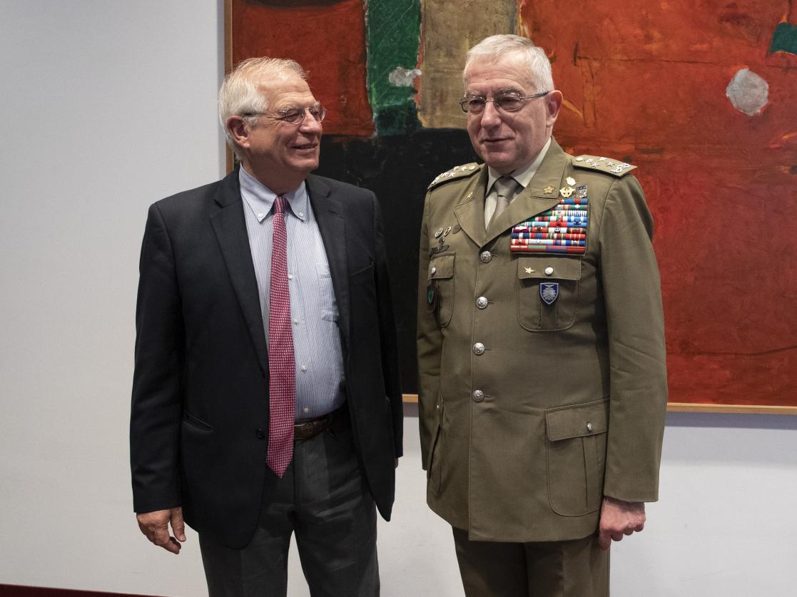 Two people talking to each other