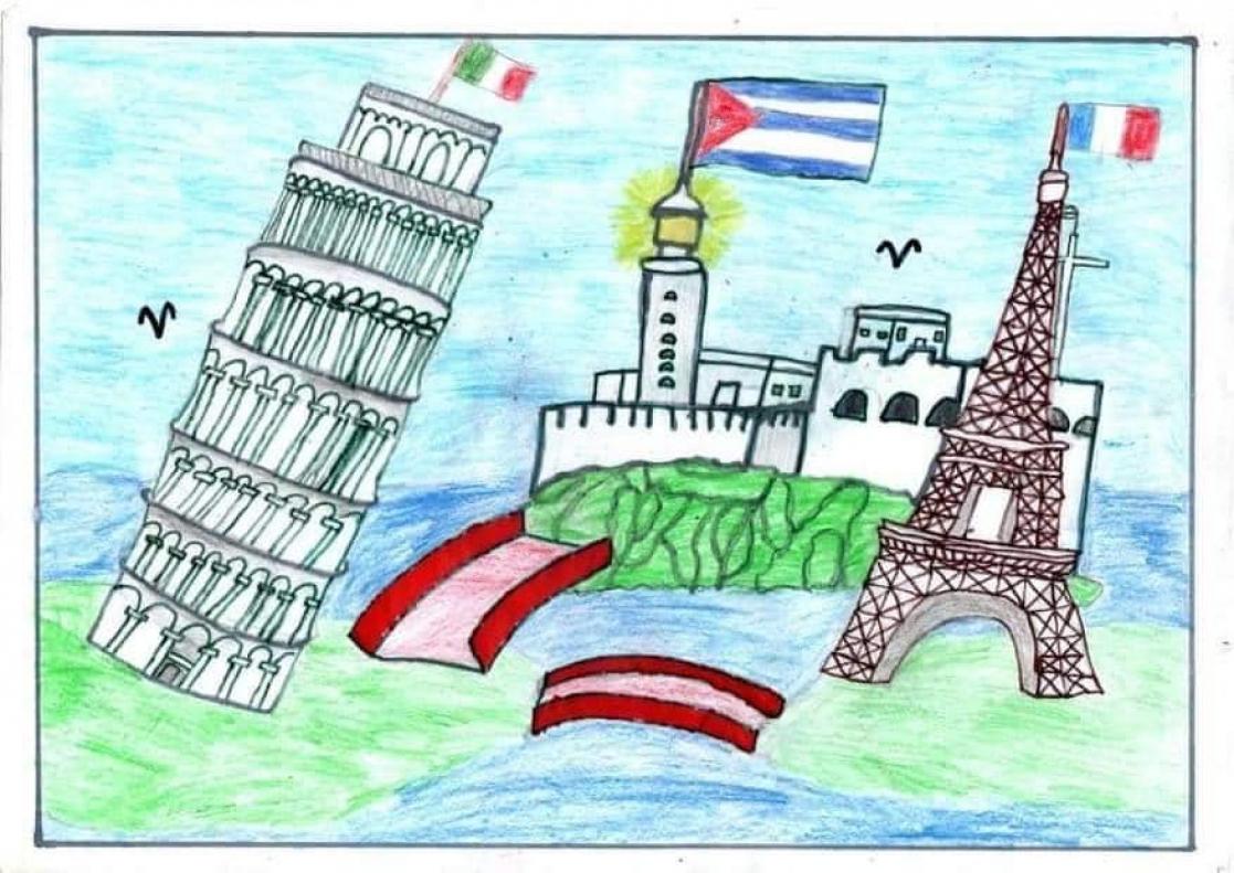 Drawing of some monuments