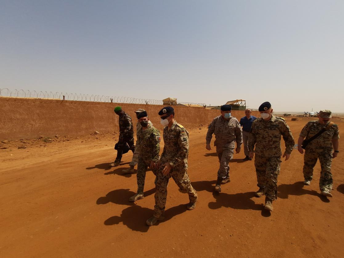 Group of soldiers walking