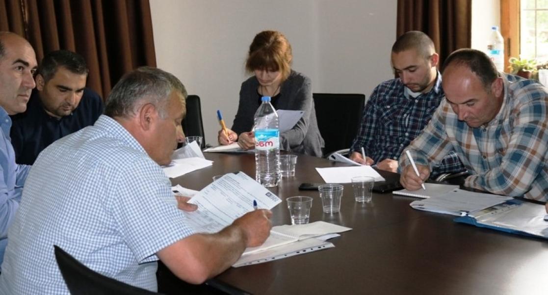 Group of people having a meeting