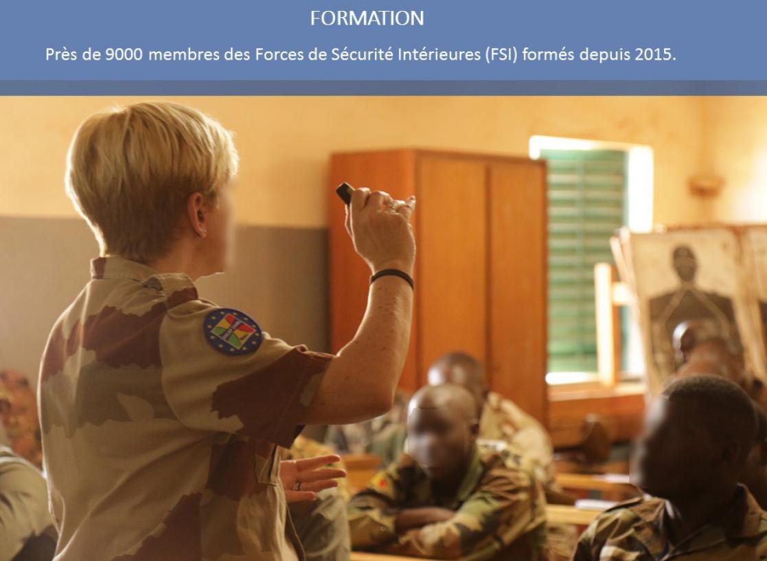 Military giving a talk