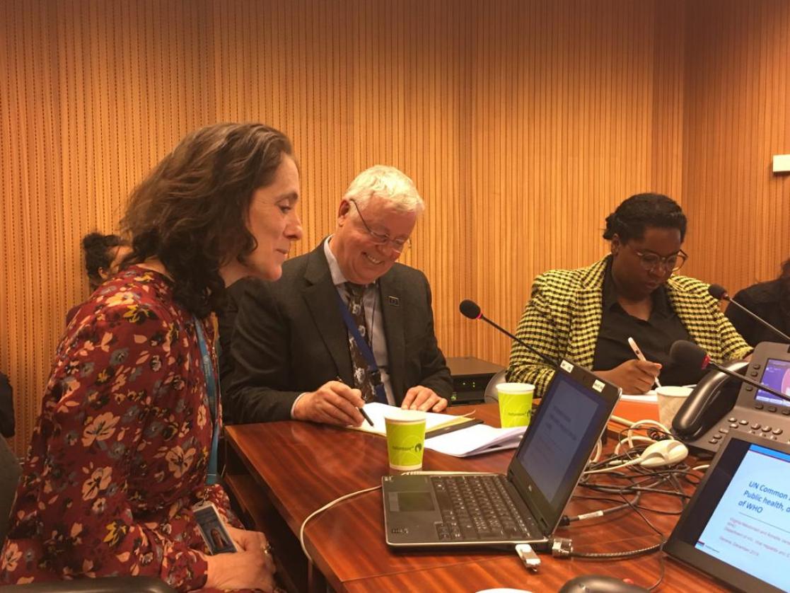 People during a meeting