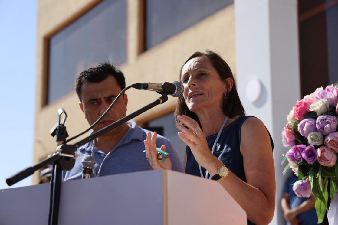 Woman giving a speech