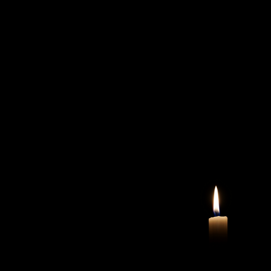 Candle light up in the dark 