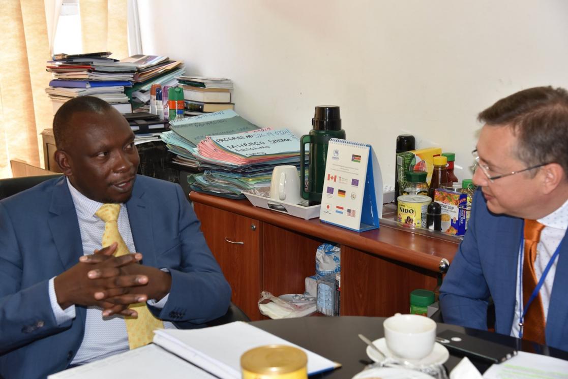 Ambassador Jacek Jankowski's courtesy call on Commissioner for Refugees Abdon Mawere