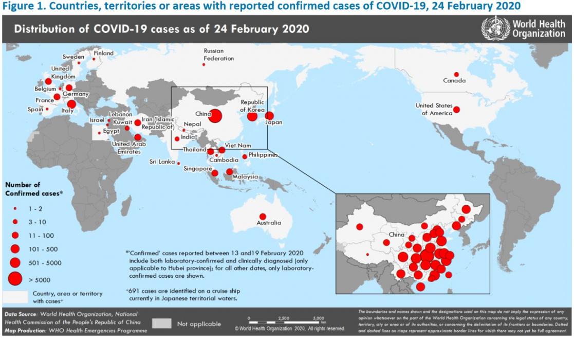 Covid world map